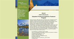Desktop Screenshot of centerforrecovery.net